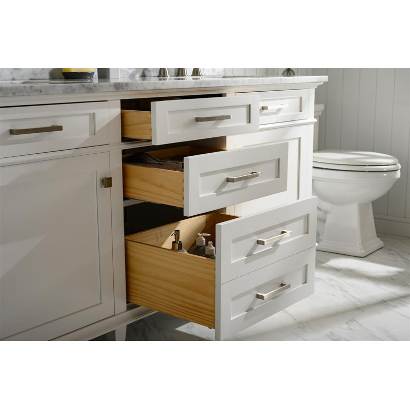 Beachcrest Home Danbury 72'' Freestanding Double Bathroom Vanity with Vanity Top & Reviews